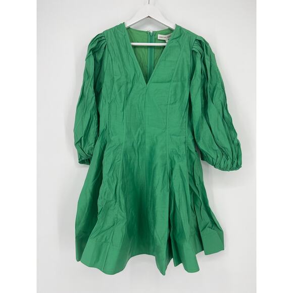TUCKERNUCK English Factory Spring Green Loraine Mini Dress NWT Size Large - Picture 9 of 12